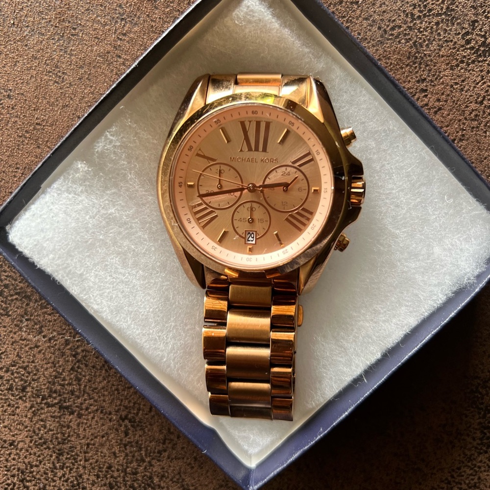 Michael Kors Rose Gold Chronograph Watch